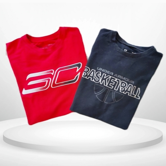 NBA Other - BUNDLE Two Youth Boys Large Under Armour Youth Large Red and Black